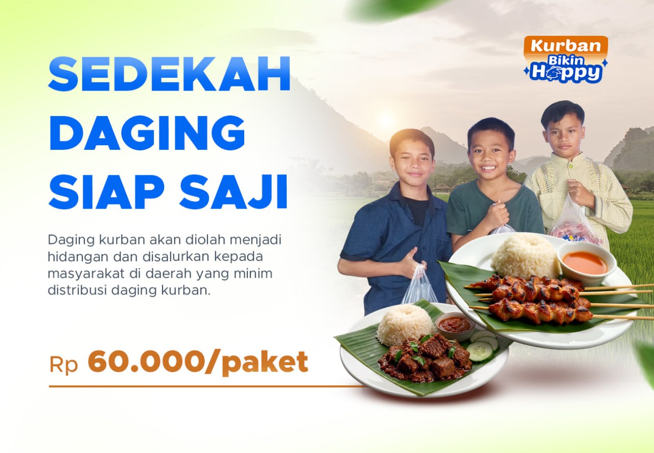 Sedekah Daging Siap Santap